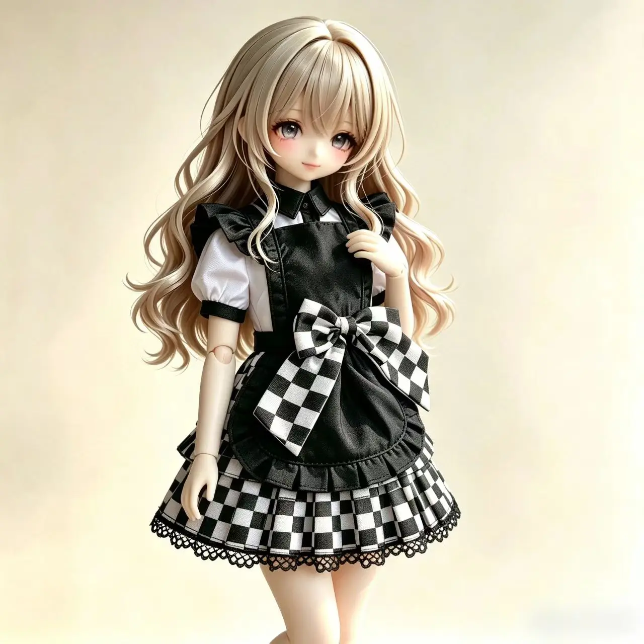 [wamami] 38# White/Black Cosplay Custome Dress/Suit For 1/4 MSD 1/3 DZ DD SD AOD Dolls Dollfie Outfits