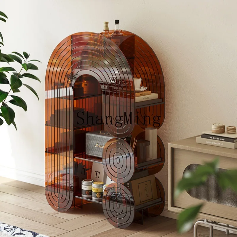 SM الحد الأدنى الإبداعية الاكريليك الموقد الشرفة خزانة مجلة رف الكتب غرفة المعيشة الديكور رف متعدد الطبقات #1