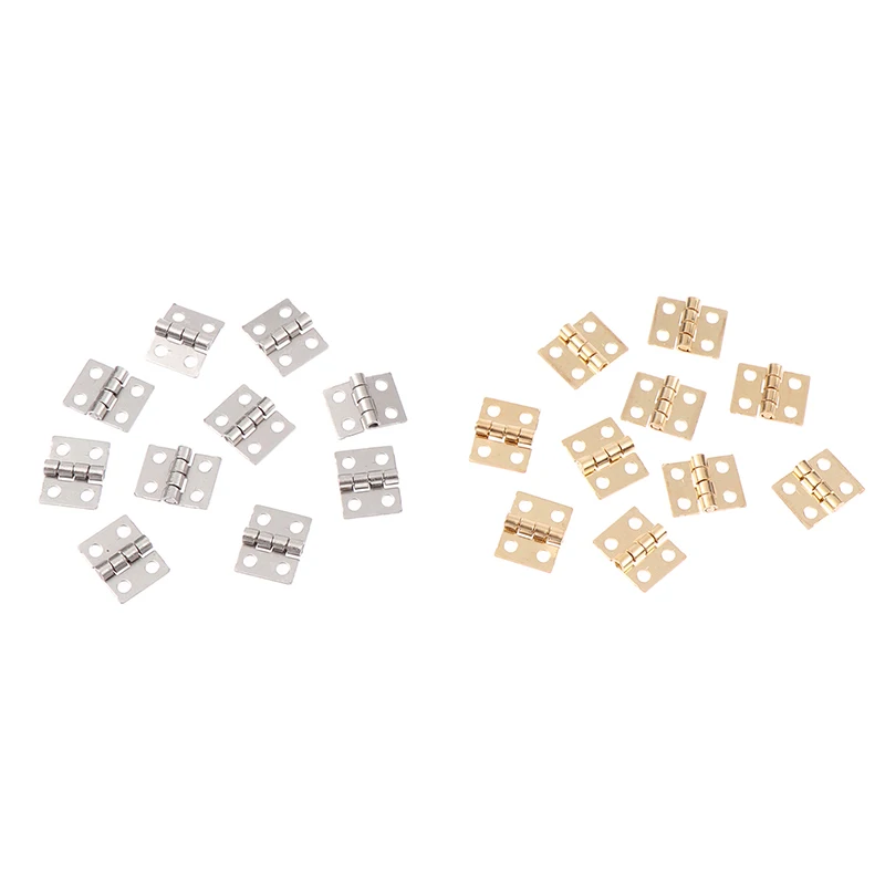 10pcs Mini Door Hinge Simulation Folding For 1/10 RC Crawler Car Trx4 1/14 Tamiya RC Dump Truck SCANIA 770S