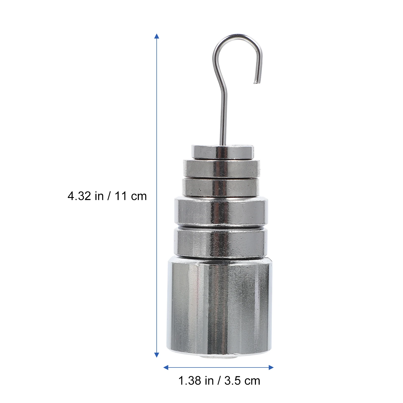 

Slotted Metal Weights Set Hanger for Physics Teaching Mechanical Experiment Lab Balance Calibration Metal Slotted for Science