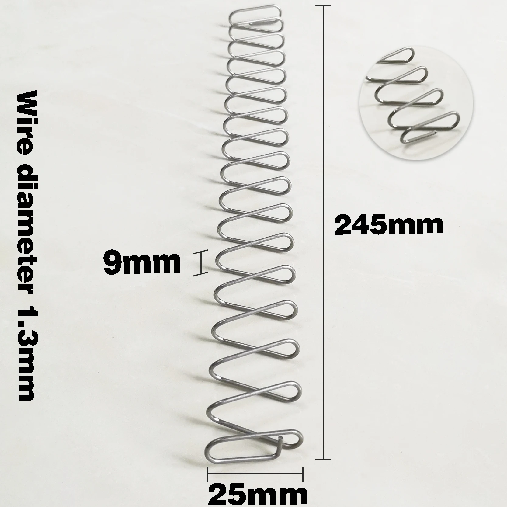 

Stainless Steel Long 245mm Compression Spring Rectangular Square Shaped Springs Customized Wire Dia 1.3mm