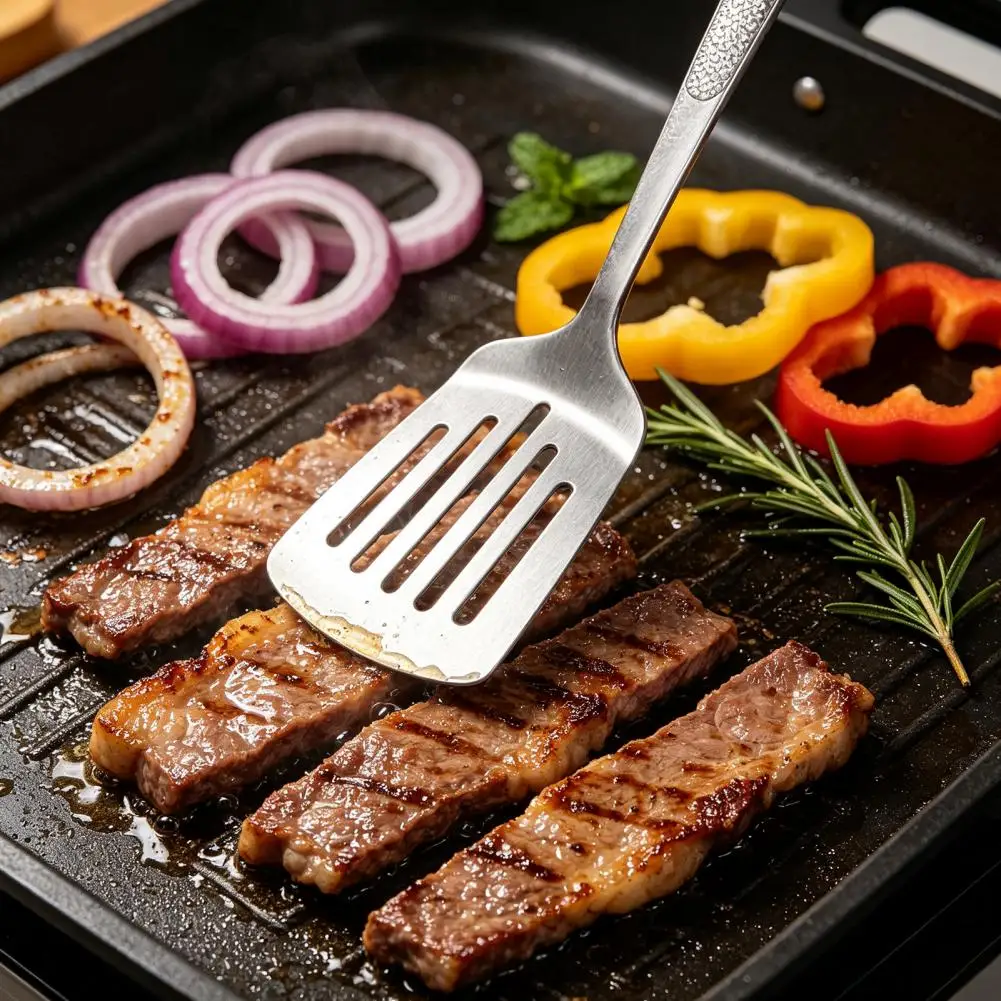 Pure Frying Spatula/Leak Spatula/Soup Spoon, Non-stick Lightweight Heat Resistant Cooking Utensil, Portable Easy Cleaning 2026 N