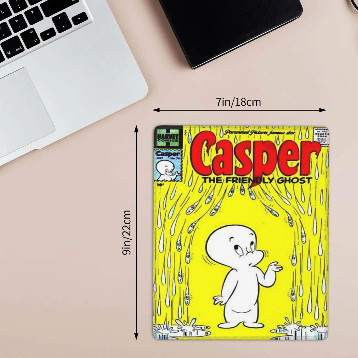 The Friendly Ghost Casper Mouse Pad Computer Keyboard Mouse Mat Gaming PC Laptop Desk Mat Office Accessories