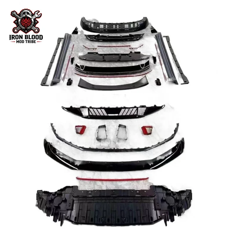 Suitable for 2021-2025 001 modified FR small body kit, low- upgrade to high-end Zeekr FR front , rear lip, and spoil
