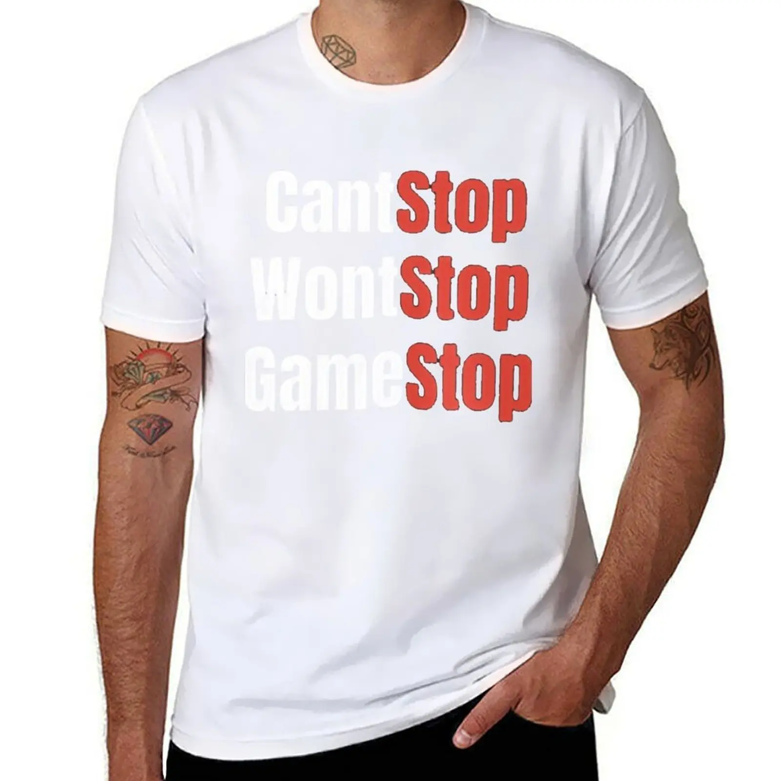 

Can't Stop Wontstop Gamestop T-Shirt man t shirt designer anime t shirts for man T-Shirt