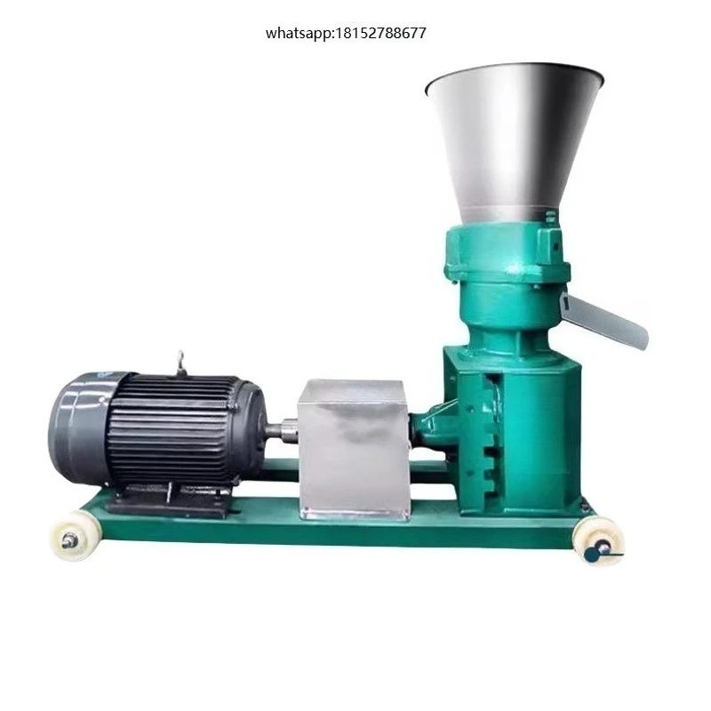 Full Automatic 200Kg/h Stainless Steel Pellet Machine with Engine Core for Dog Food Production-High Efficiency Feed Processing