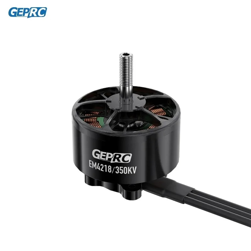 Motor geprc em4218 350kv com eixo m6 para drone de 13-15 tamanhos, motor sem escova de elevação pesada 6s-12s para fpv de longo alcance