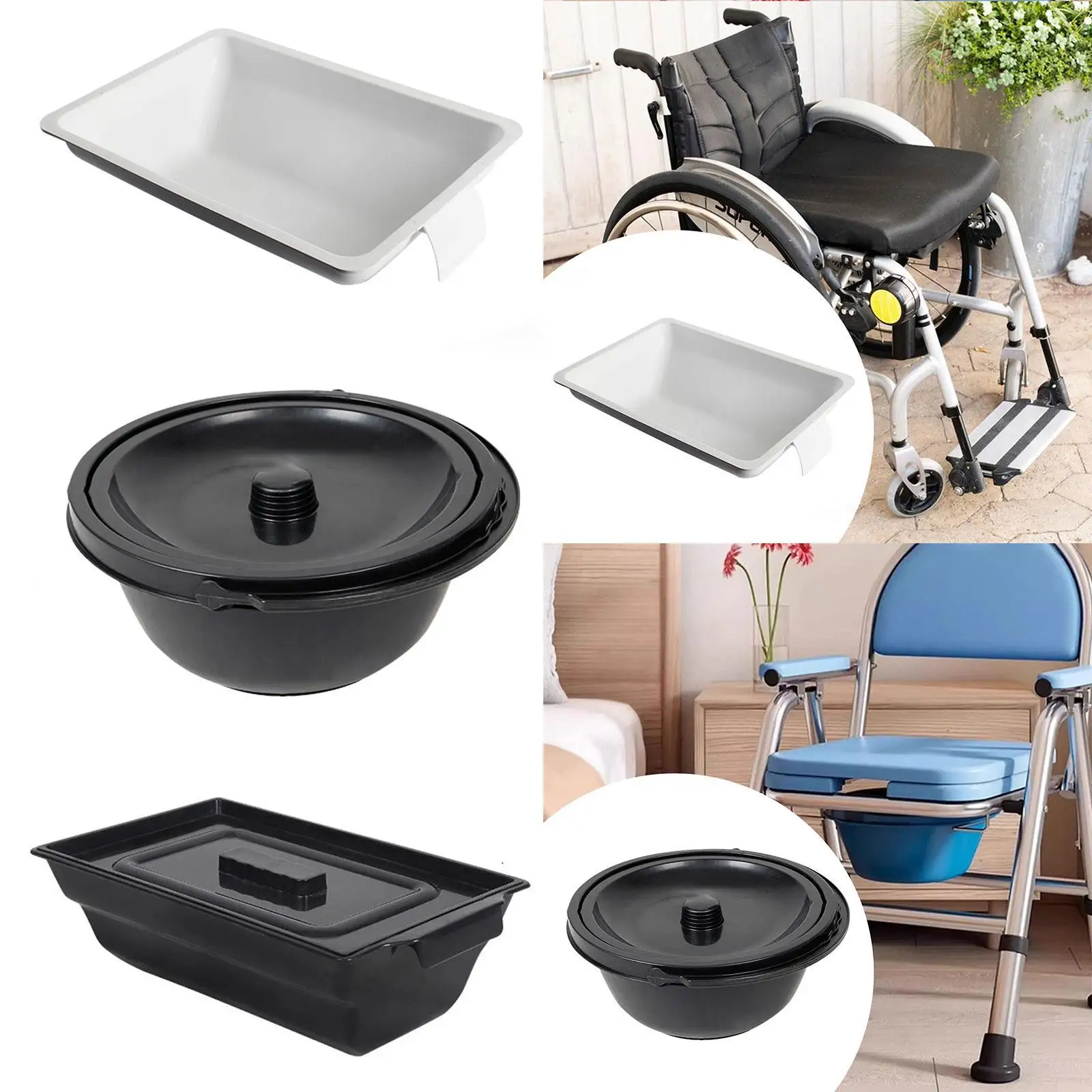 Nocnik przenośny, kuferek, nocnik do łóżka, pisuar nocny do podróży, sypialni, dla seniorów