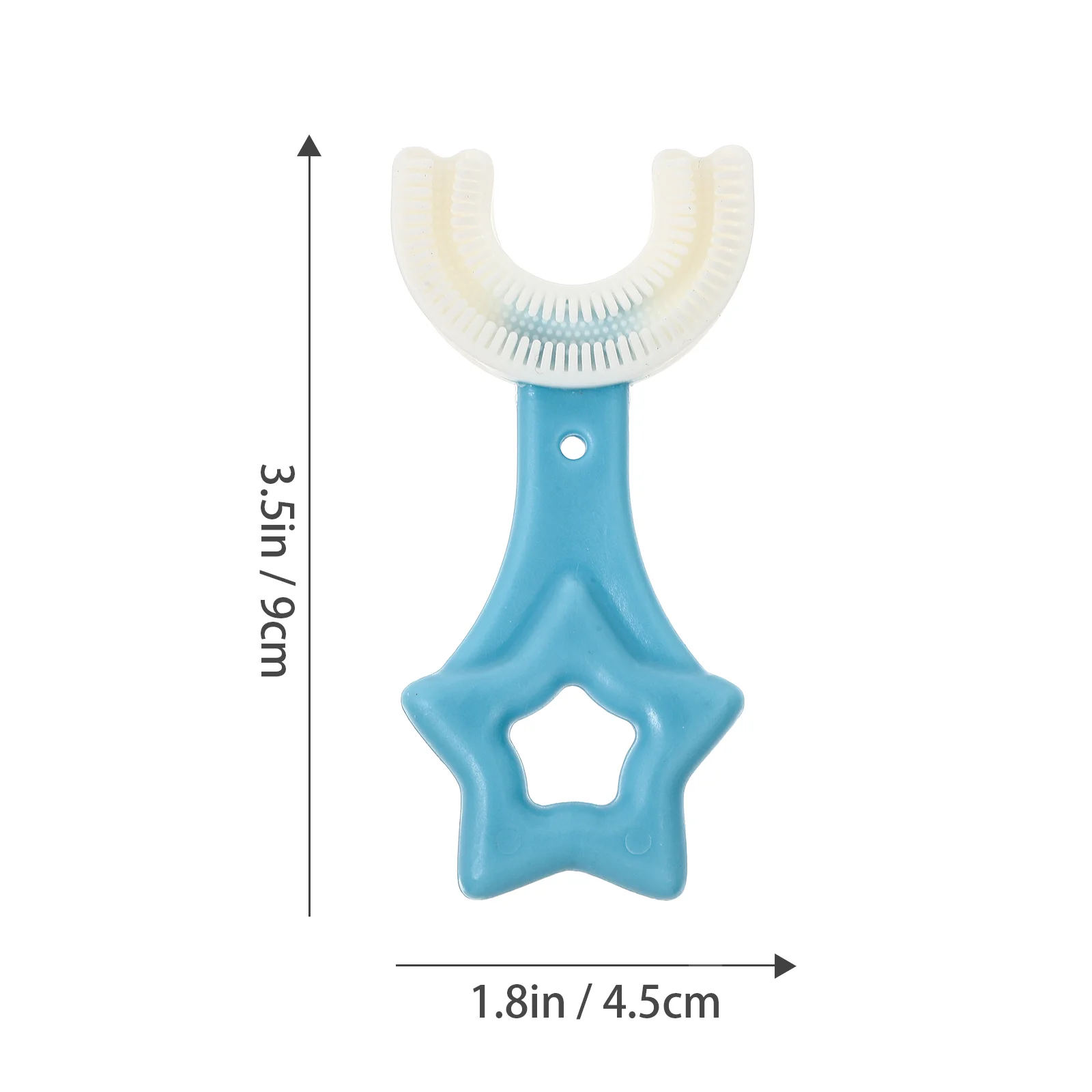 4 шт., U-образная Эргономичная Детская зубная щетка