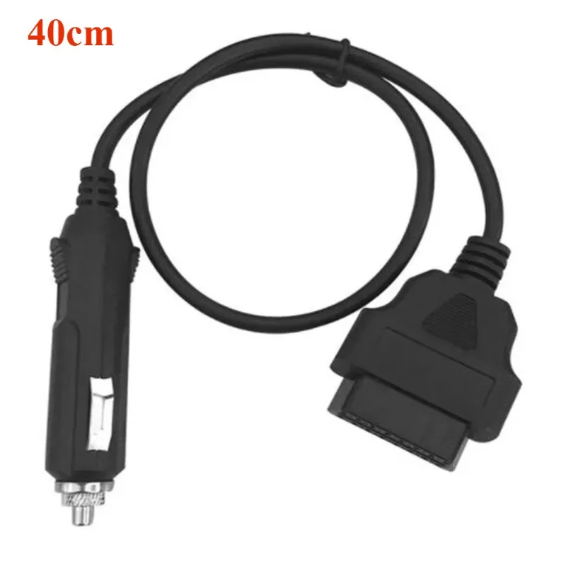 12V OBDII OBD2 24AWG Power Supply Cable 16Pin Female To Car Cigarette Lighter DC Power Source OBD 16 Pin Connector Cable