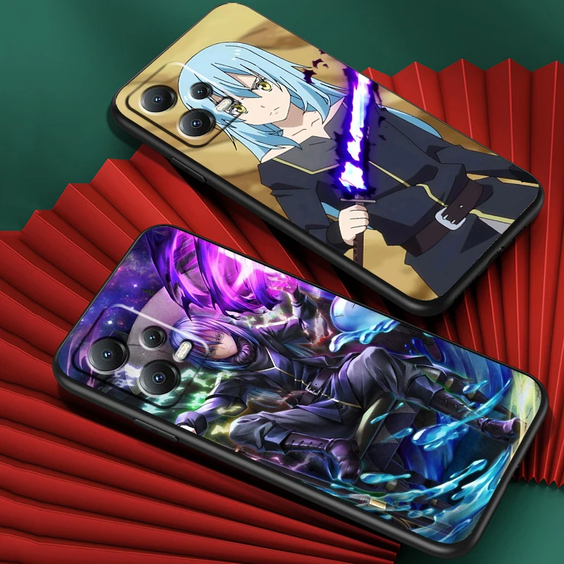 That Time I Got Reincarnated As A Slime Cool For Xiaomi Redmi Note 13 12R 12 12S Turbo 11 11T 11S 10 10S Pro Plus 5G Black TPU