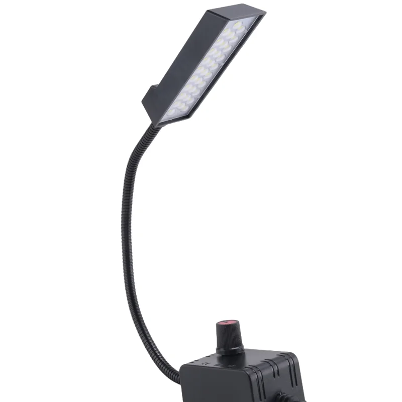 2X Dimmerabile 30 LED Luce per macchina da cucire Illuminazione per cucire per banco da lavoro Tornio Trapano a colonna Braccio flessibile Lampada da lavoro US Plug-AT64