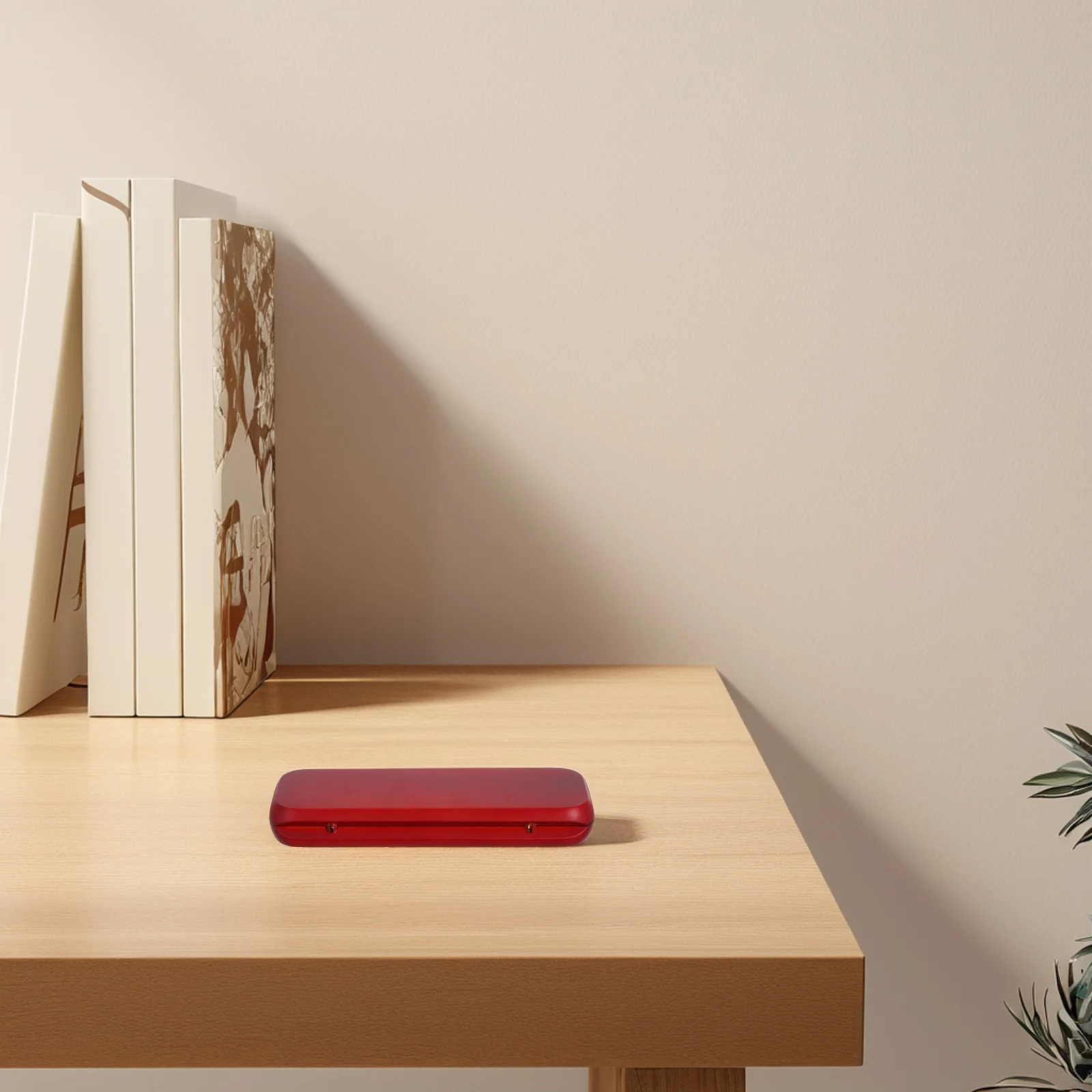 Ballpoint Pen Holder Office Dispenser Empty Organizer Clear Decorative Single Wood Accessories Personalized