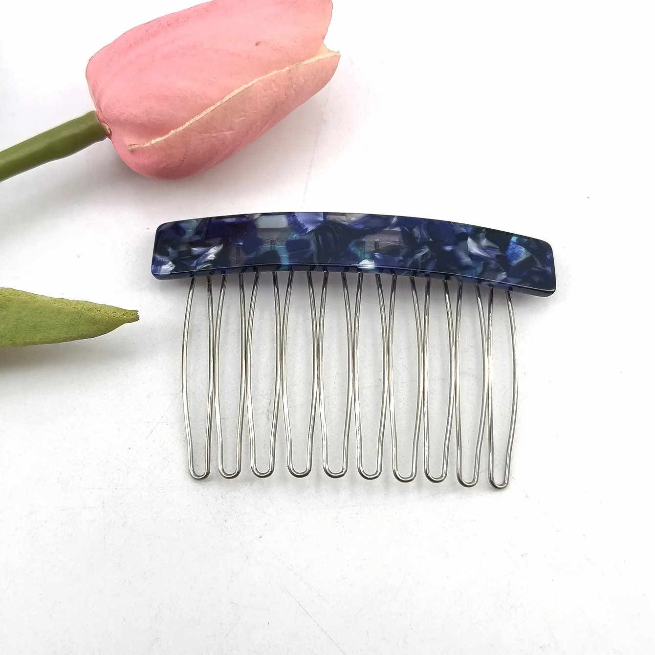 1/2 Stück Mittelgroßer 10-Zahn-Haarkamm-Clip für Damen, Haarstyling-Haarnadeln, Kopfschmuck, Schmuck, Pony- und Haarsträhnen-Kamm-Clip, Geschenke – Detail 10