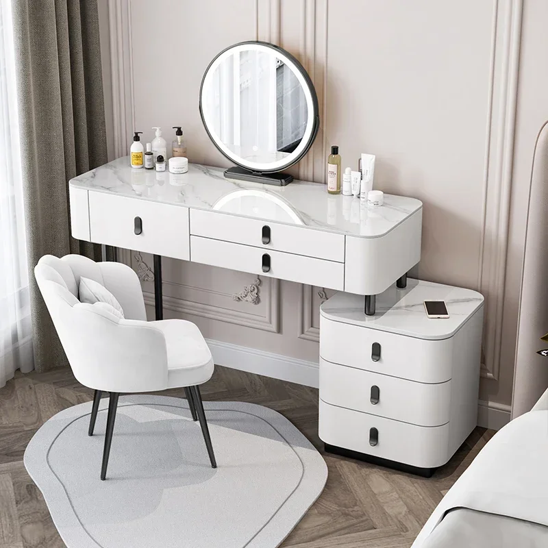 Modern Storage Dressing Table Makeup Vanity Luxury Bedside Bedrooms Drawers Dressing Table Organizer Schmink Tisch Furniture