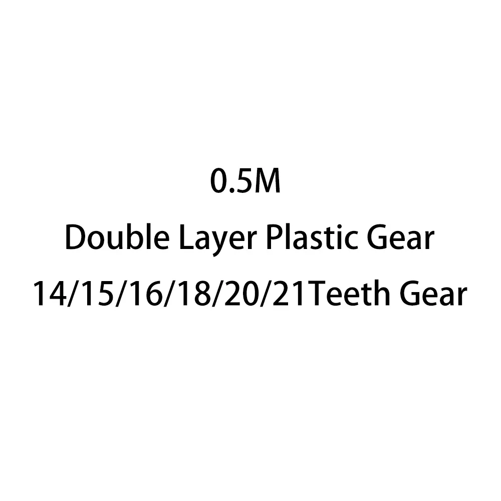 10Pcs/bag Modulus 0.5 Double Layer Plastic Gear 14/15/16/18/20/21 Teeth Disc Toy Accessories