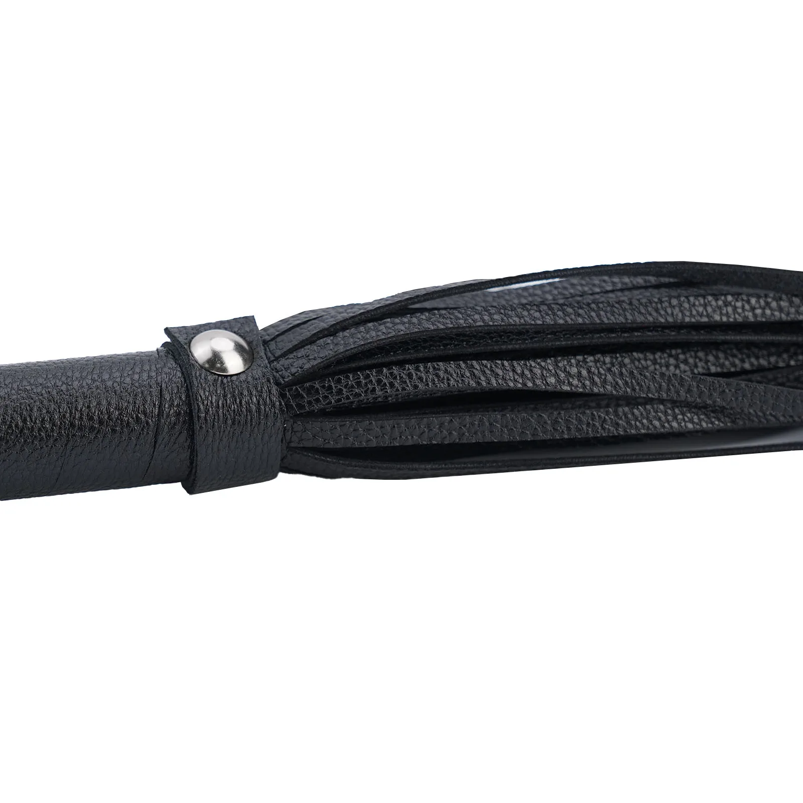 ركوب الخيل المحاصيل فلوجر مقبض الحصان الجلود مجداف 69 سنتيمتر الأسود قبضة مريحة مرنة المهنية مفيدة سوط