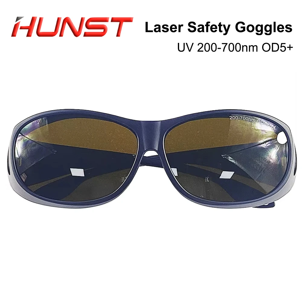 HUNST OD5+ Professional Laser Safety Goggles for 355nm 450nm 520nm 532nm 650nm UV,Green,Blue, Red Laser Eye Protective Goggles