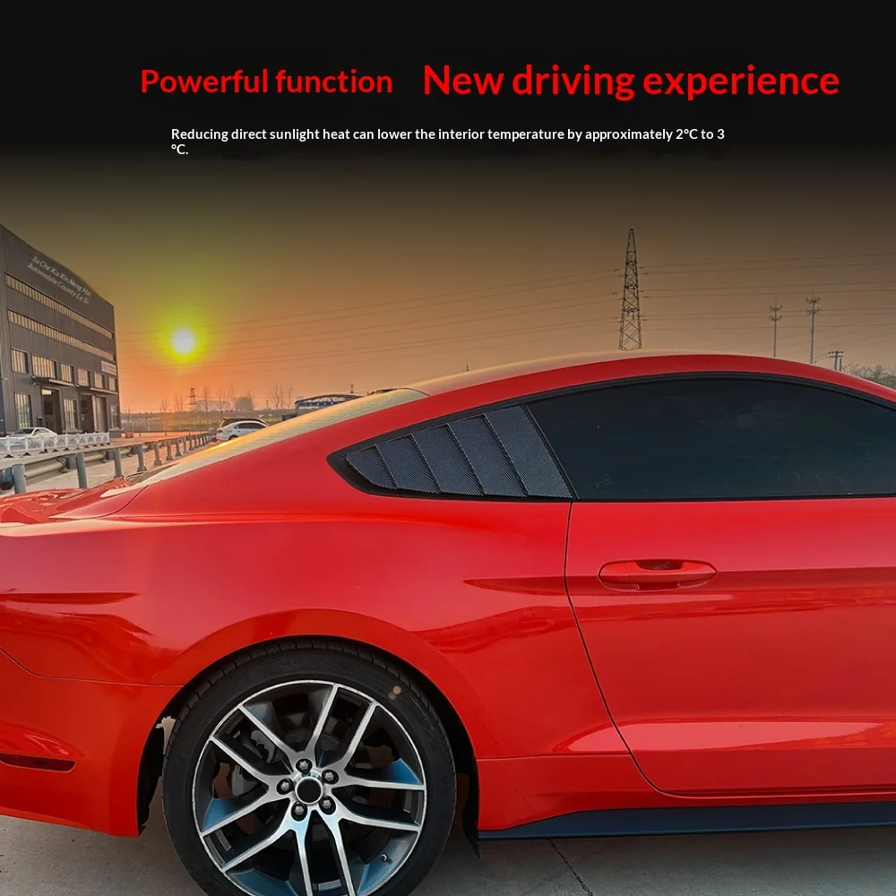 Applicable to 2015-2023 Ford Mustang Mustang MK6 rear triangular window blinds car sticker cross-border modifications