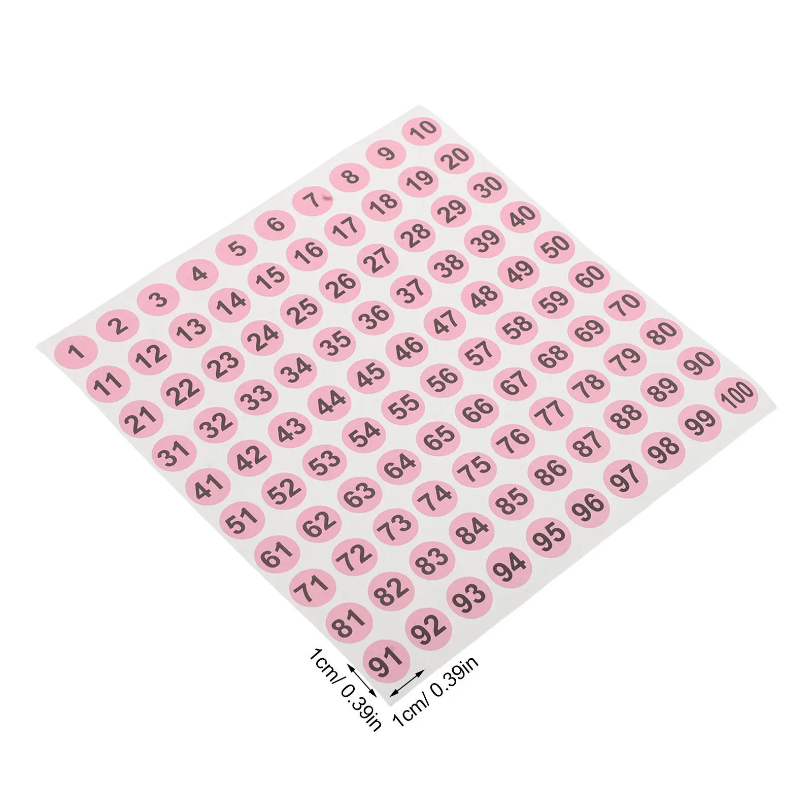 50Pcs Self Adhesive Nail Number Stickers Small Mini Peel Stick Color Coding Labels for Inventory Sorting Manicure Tools Storage