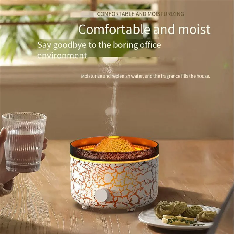 BBNV-560ML Увлажнители для ароматерапии Диффузоры 3D Увлажнитель воздуха с имитацией пламени Кольцо для дыма Спрей для комнаты