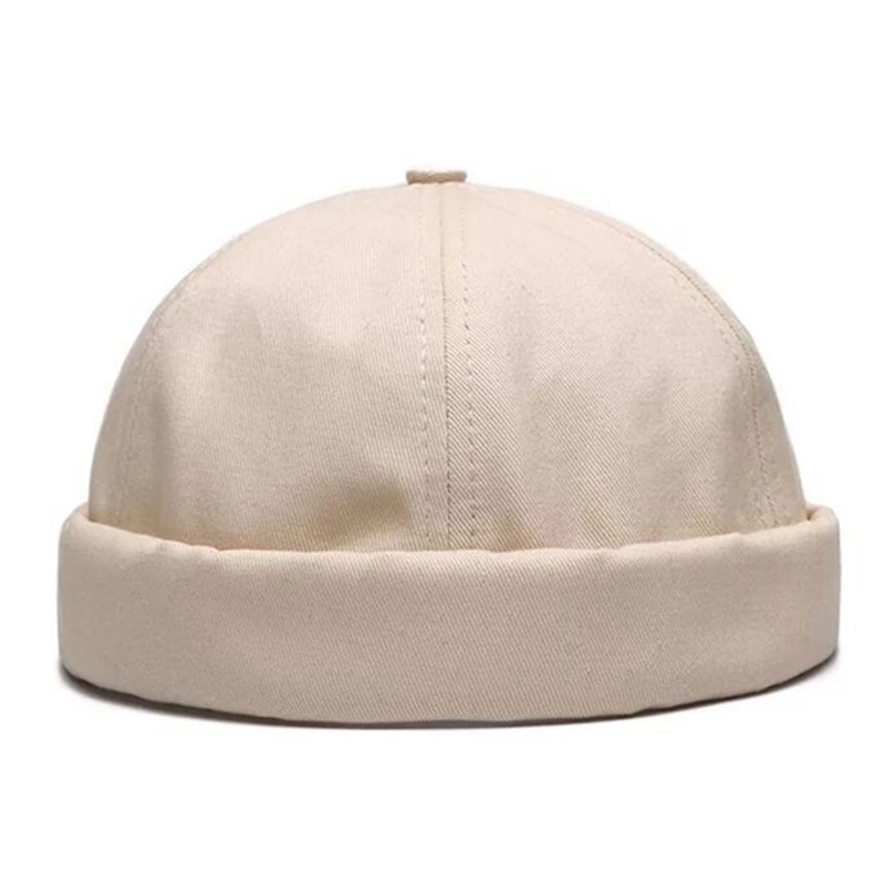 Chapeaux sans bord Hip Hop Skullcap pour hommes et femmes, casquette de melon portable Aliments solide, chapeau acrylique décontracté, rue, nouveau,