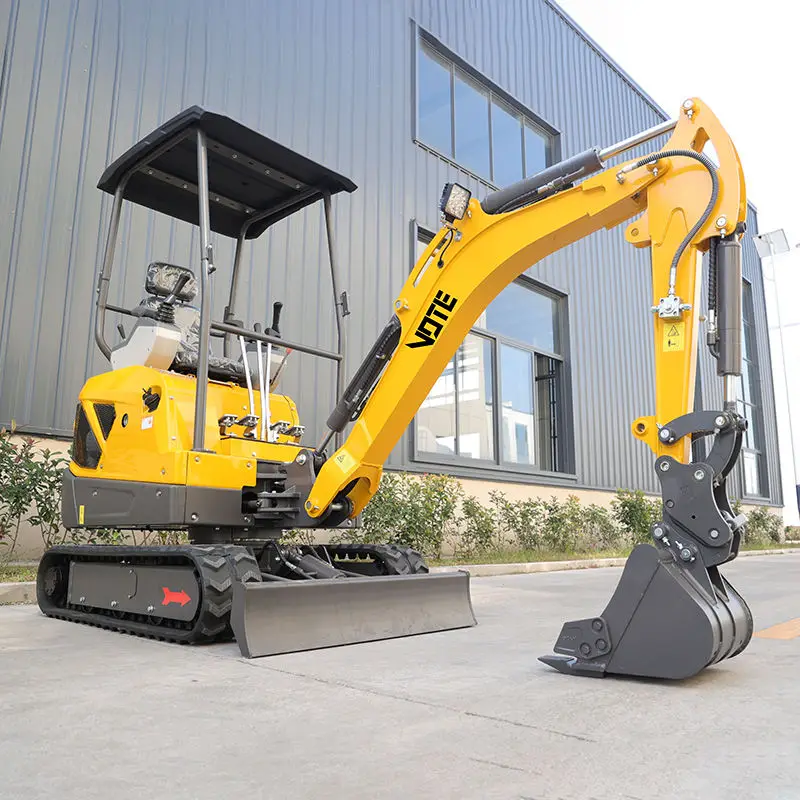 China Hot Sale Mini Excavator 1.8Ton With Hydraulic Thumb Bucket Crawler Small Digger Earthwork Bagger Machine