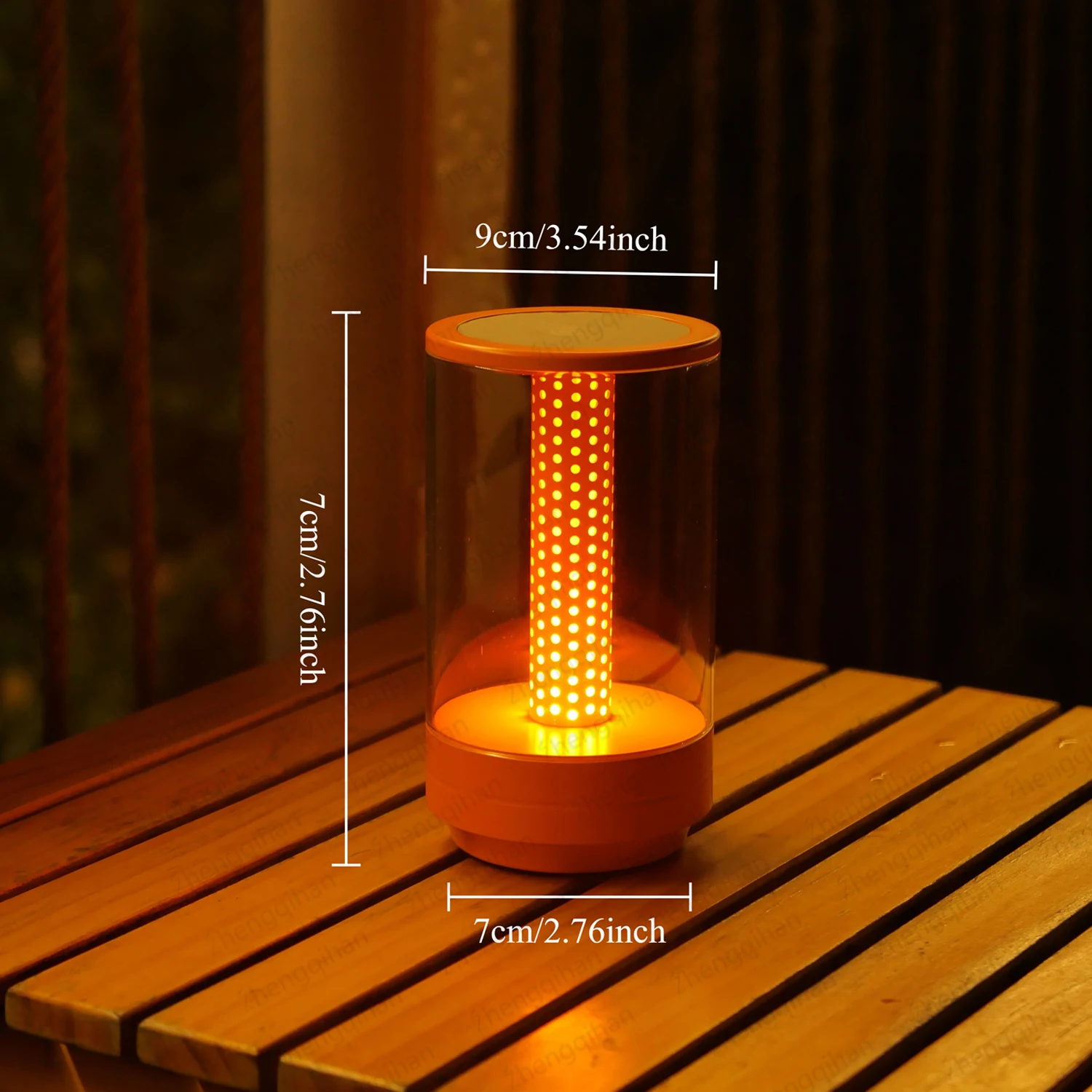 Wireless Led Candles With Rechargeable Touch Sensor Desktop Night Light Flames Light For Restaurant Bedroom Holiday Home Decor