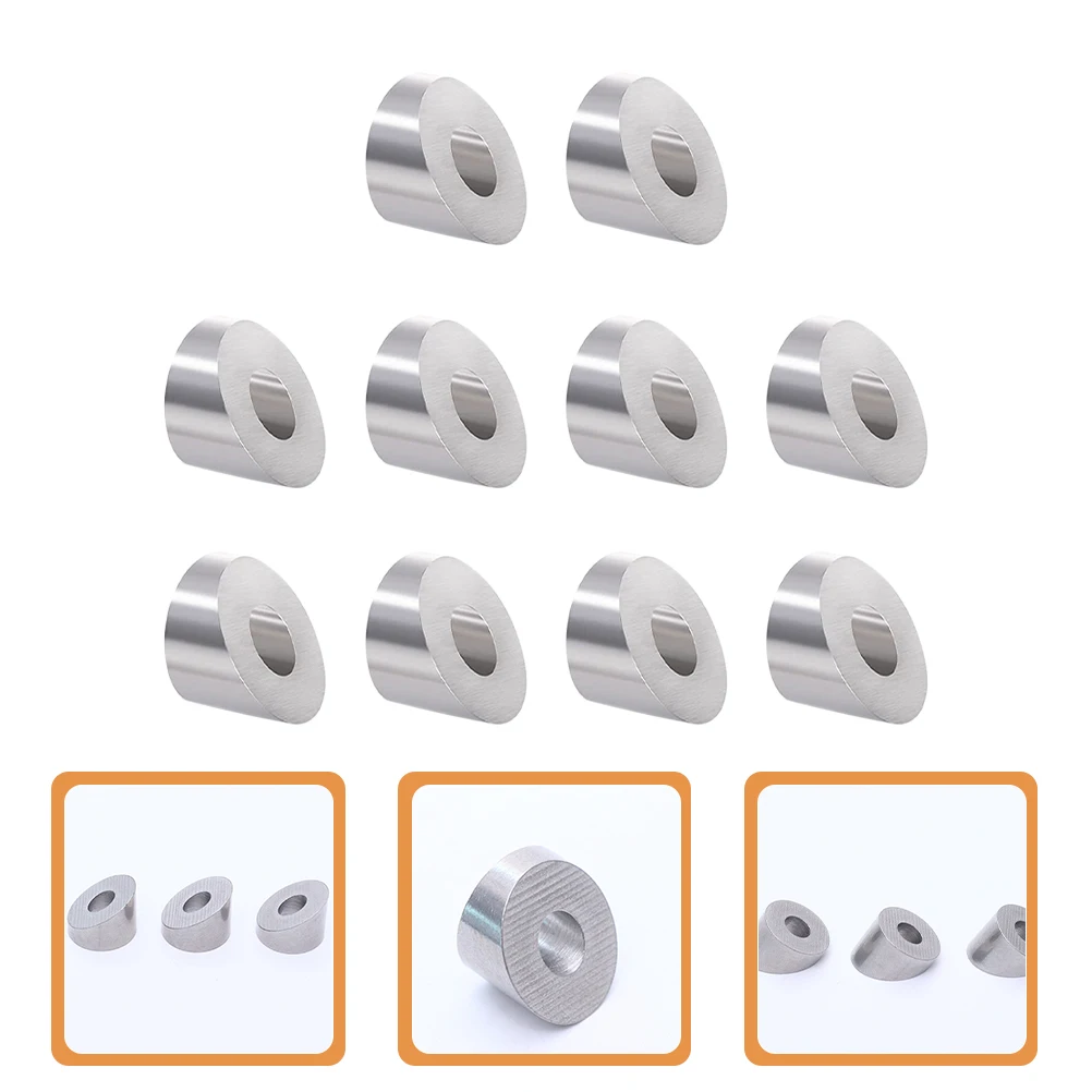 

10 Pcs Beveled Washers 316 Stainless Steel Deck Spacers 1 4 Stainless Steel Cable Washer Cable Railing Wire Rope Washer Inclined