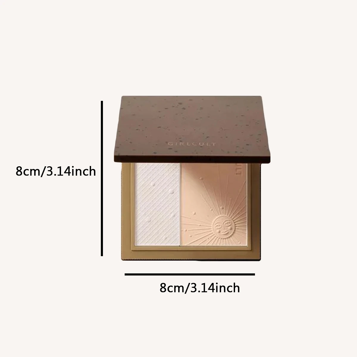 بودرة ضبط مضغوطة من Girlcult، بودرة رفيعة، خفيفة الوزن، غير كعكة، تأثير تركيز ناعم، إعداد مكياج للوجه، لمسة نهائية طبيعية غير لامعة #3