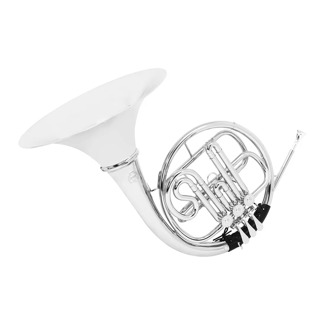 OEM production high level standard silver plated finished 4 double french horn