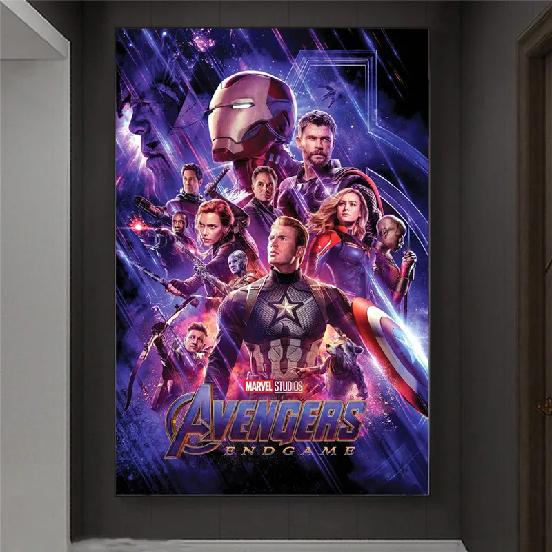 Avengers Infinity War Movie Canvas Painting Poster Cuadros Marvel Superhero Disney Wall Art Mural Picture Living Room Decor