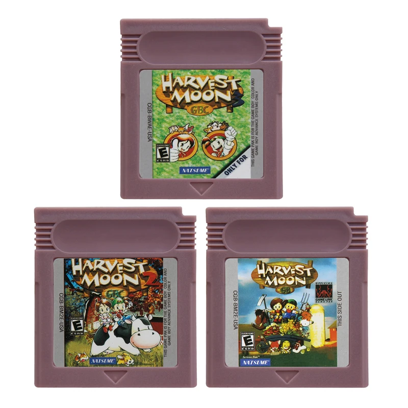 

GBC Game Cartridge hHarvest Moon Version 16 Bit Video Game Console Card