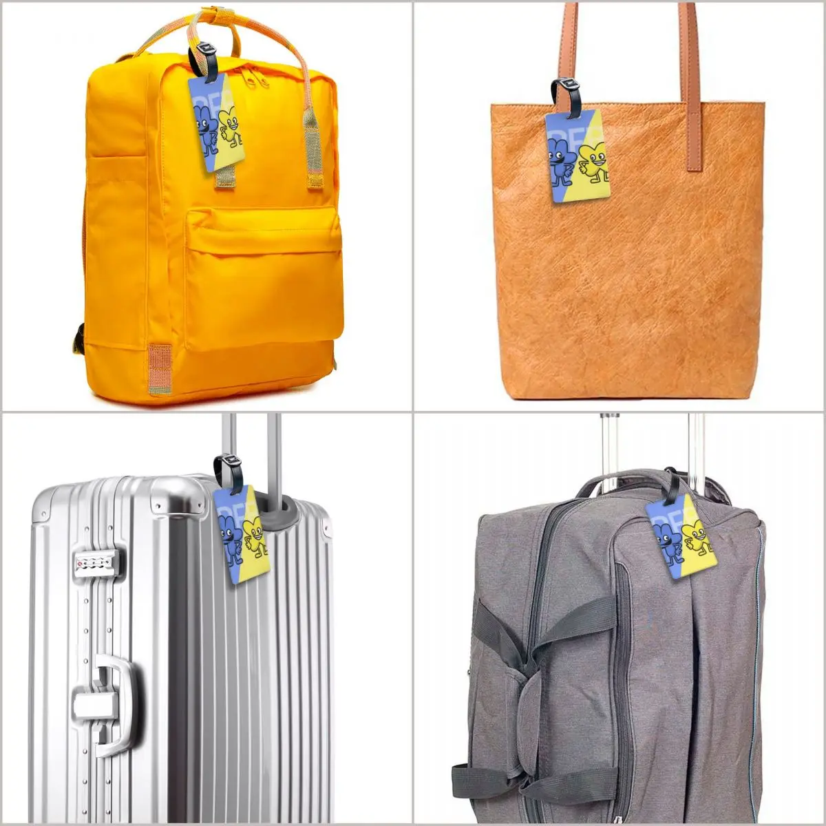 BFDI 4 و X تصميم علامات الأمتعة حقيبة الملحقات السفر المحمولة الأمتعة الصعود علامة التسمية حامل معرف اسم العنوان #6
