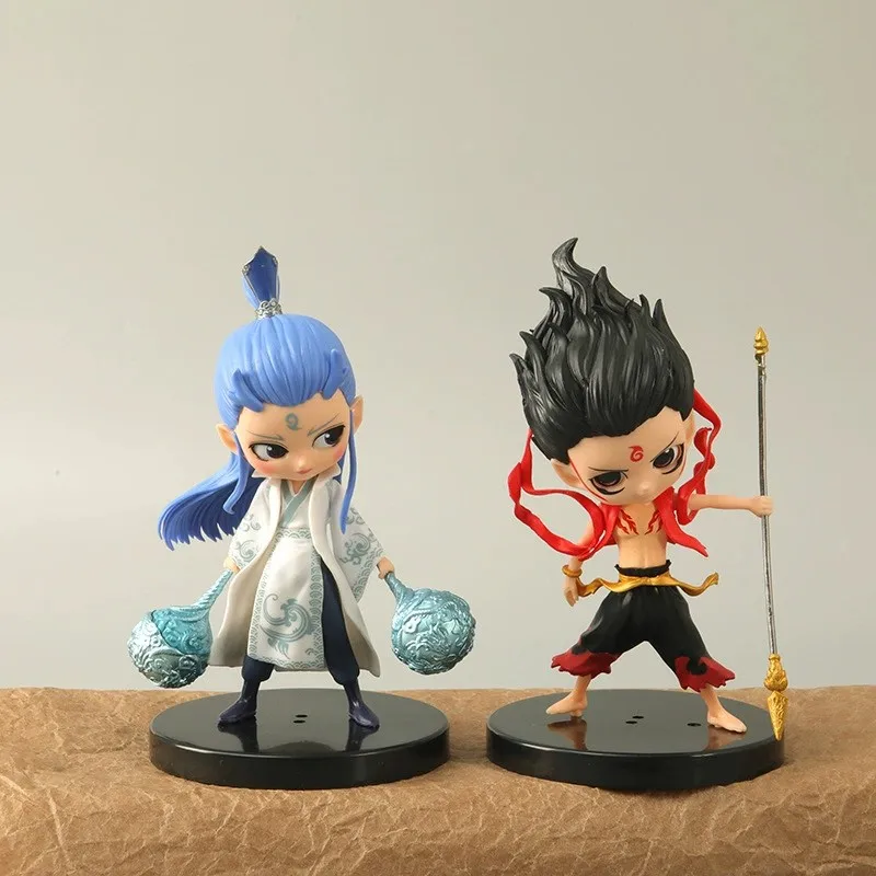 2025 New Hot Sale Anime Nezha Birth Of The Demon Child Ne Zha Aobing Cartoon Action Figures Model Ornaments Kids Birthday Gifts