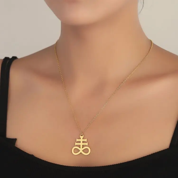 Colgante de acero inoxidable con forma de cruz para hombre y mujer, 8 Cruces gargantilla de, collar religioso, regalo de joyería