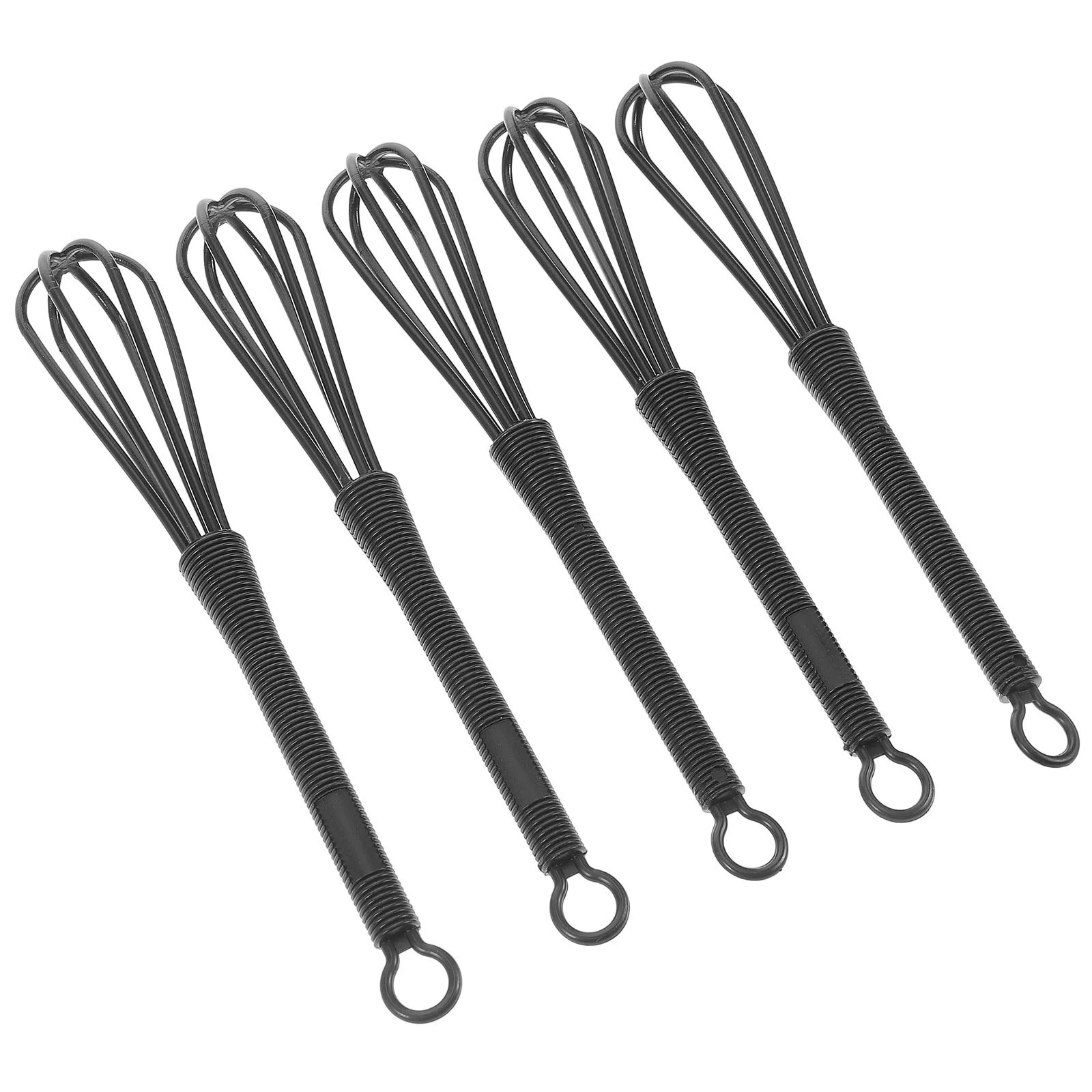 5 Pcs Handheld Blender Hair Dye Stir Stick Whisk Kitchen Versatile Tool Mixer Whisks Black Whisking Beating Wire