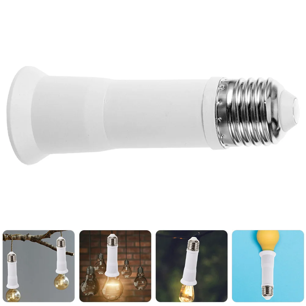 

5Pcs Light Bulb Socket Extender E27 Adapter Durable Easy Install Recessed Light Converter Bulb Extender Socket
