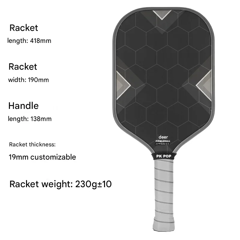 FEYA Pickleball Paddle Carbon Fiber Surface For Spin & Control Foam Injected Edge Carbon Fiber Pickleball USAPA Approved