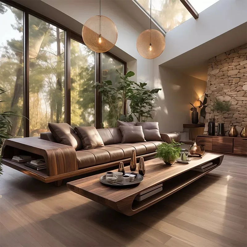 Wabi Sand Wind Three or Four Modern Light Luxury High-end Homestay Club Furniture