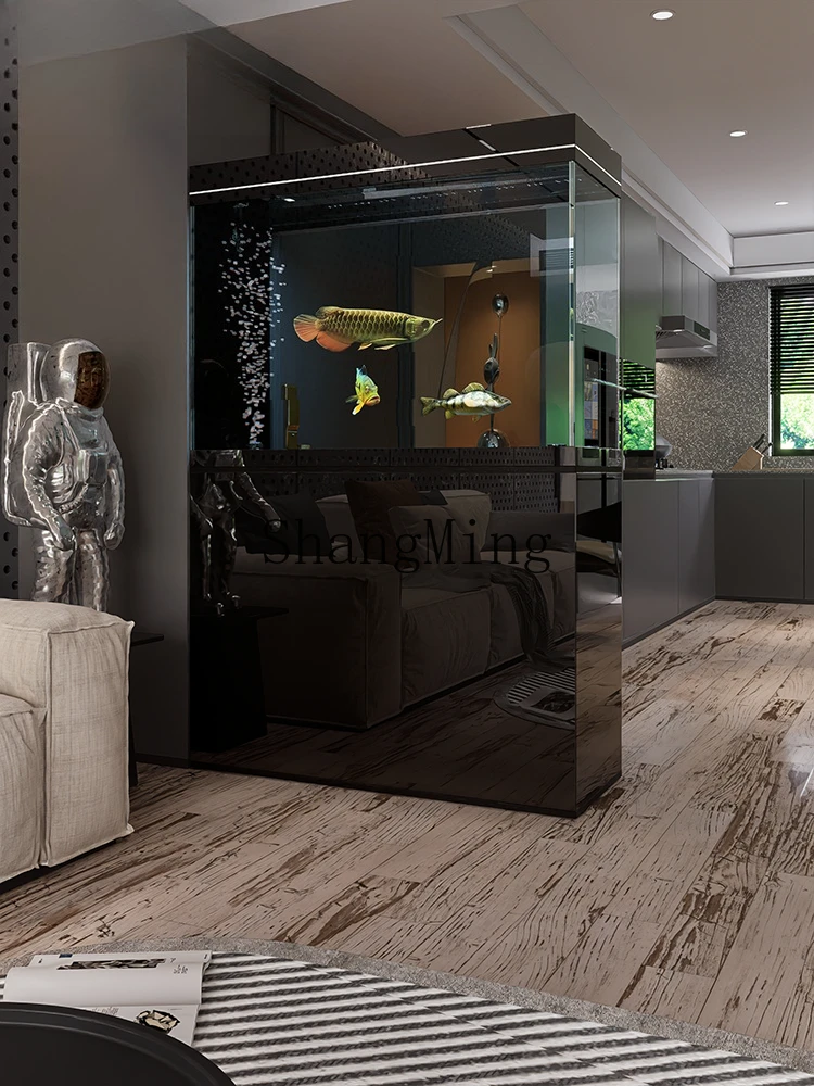 

CLTraditional Smart Integrated Cabinet Aquarium Fish Tank Living Room Large New Model Ecological Bottom Filter