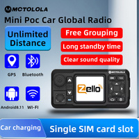 MOTOLOLA Mini 4G Global POC Car Walkie Talkie GPS Wifi Bluetooth Zello Long Range Fm Transmitter Ham Radio Car Walkie Talkie