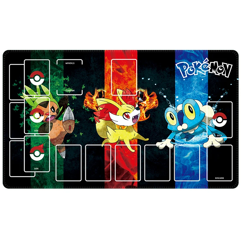 60*35*0.2cm Anime Pokemon GAME PTCG dedykowana karta PlayMat bitwa przeciw ewolucji seria Pikachu Charizard kolekcja prezent zabawka