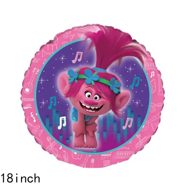 Disney Trolls foil Balloon Girls Birthday Party Supplies Home Decor purple Number Ballon Baby Shower Boy Wedding Decoration