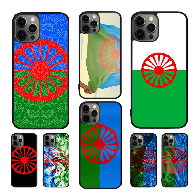 Gypsy Romani Roma Flag Phone Case For iPhone 16 15 14 11 12 13 mini Pro  XR XS MAX Plus coque Cover Shell