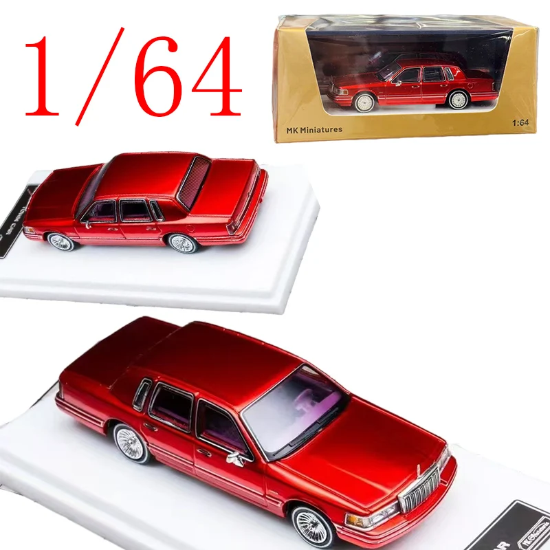

MK литой под давлением масштаб 1/64 модель автомобиля Lincoln из сплава, Lincoln Town, игровой автомобиль, игрушки для мальчиков, подарок, оригинальная коробка