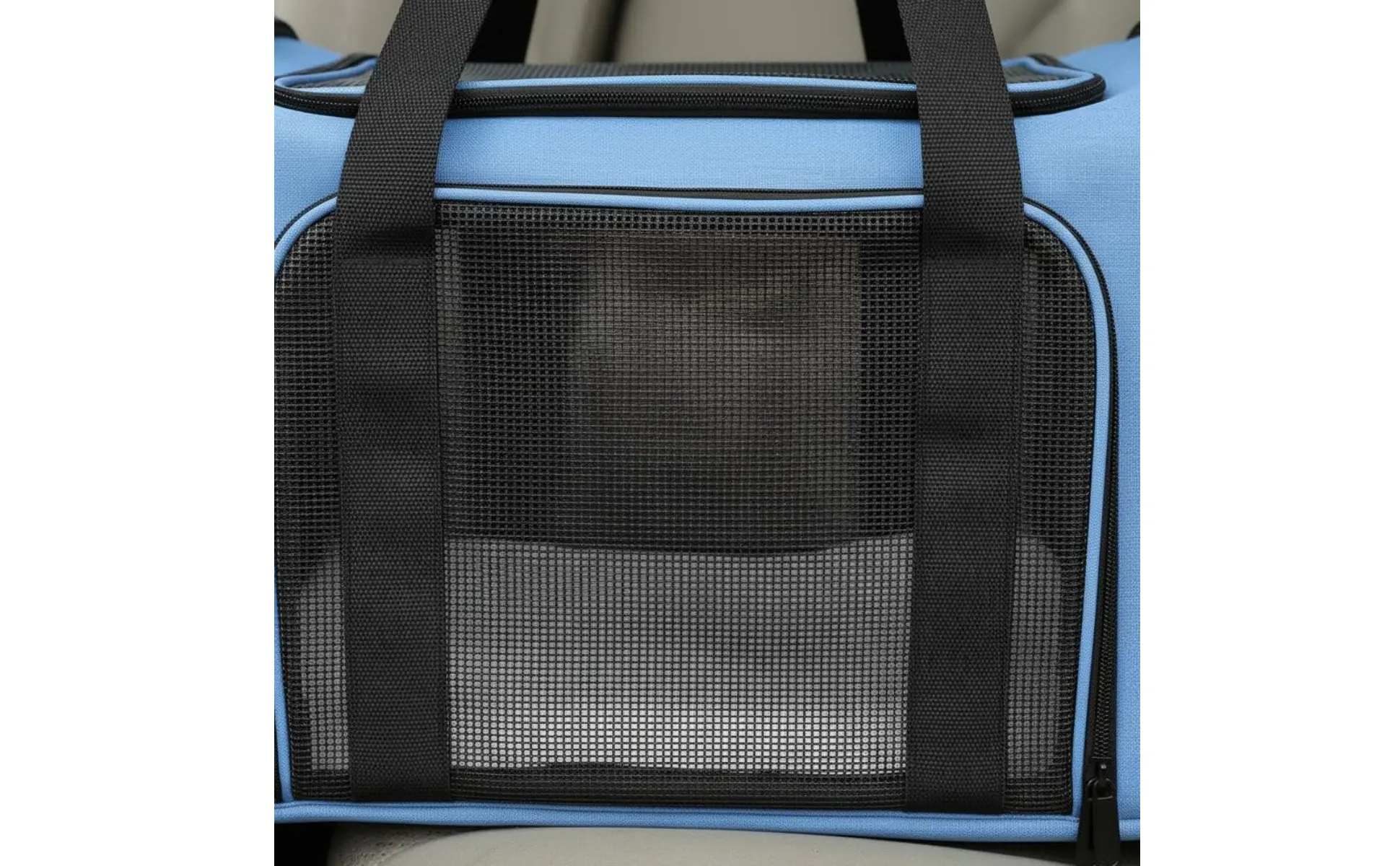 Mesh Pet Travel Carrier Foldable Design Soft Sided Pet Carrier Small Dog Travel Tote Lightweight Multiple Openings for Car Rides