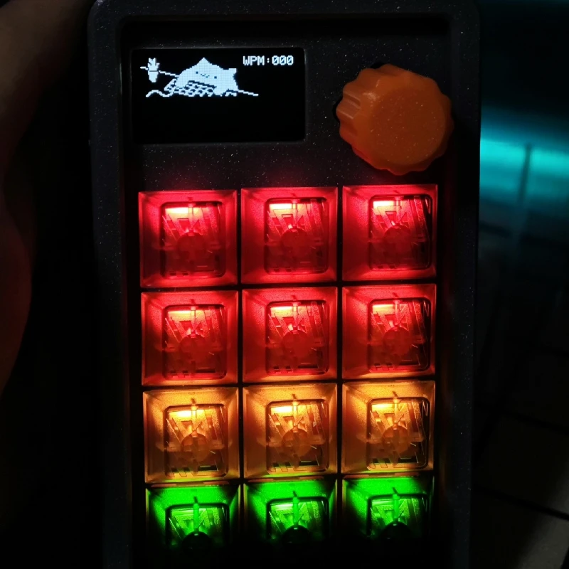 HaloPad V2 Mini Numeric Keypad Kit Custom 3D Printed Shell Single Mode Wired Hot Swap RGB Support Qmk/via Mechanical Keyboard