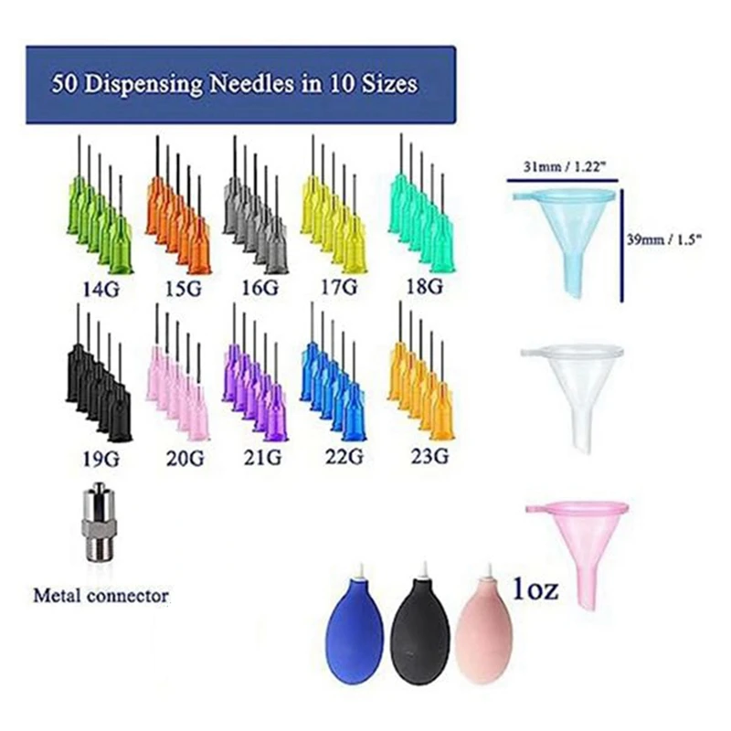 ABKY- ขวด Applicator เคล็ดลับความแม่นยําสําหรับเครื่องมือดิน เครื่องมือทําหัตถกรรมด้วยเข็มและช่องทางเติม