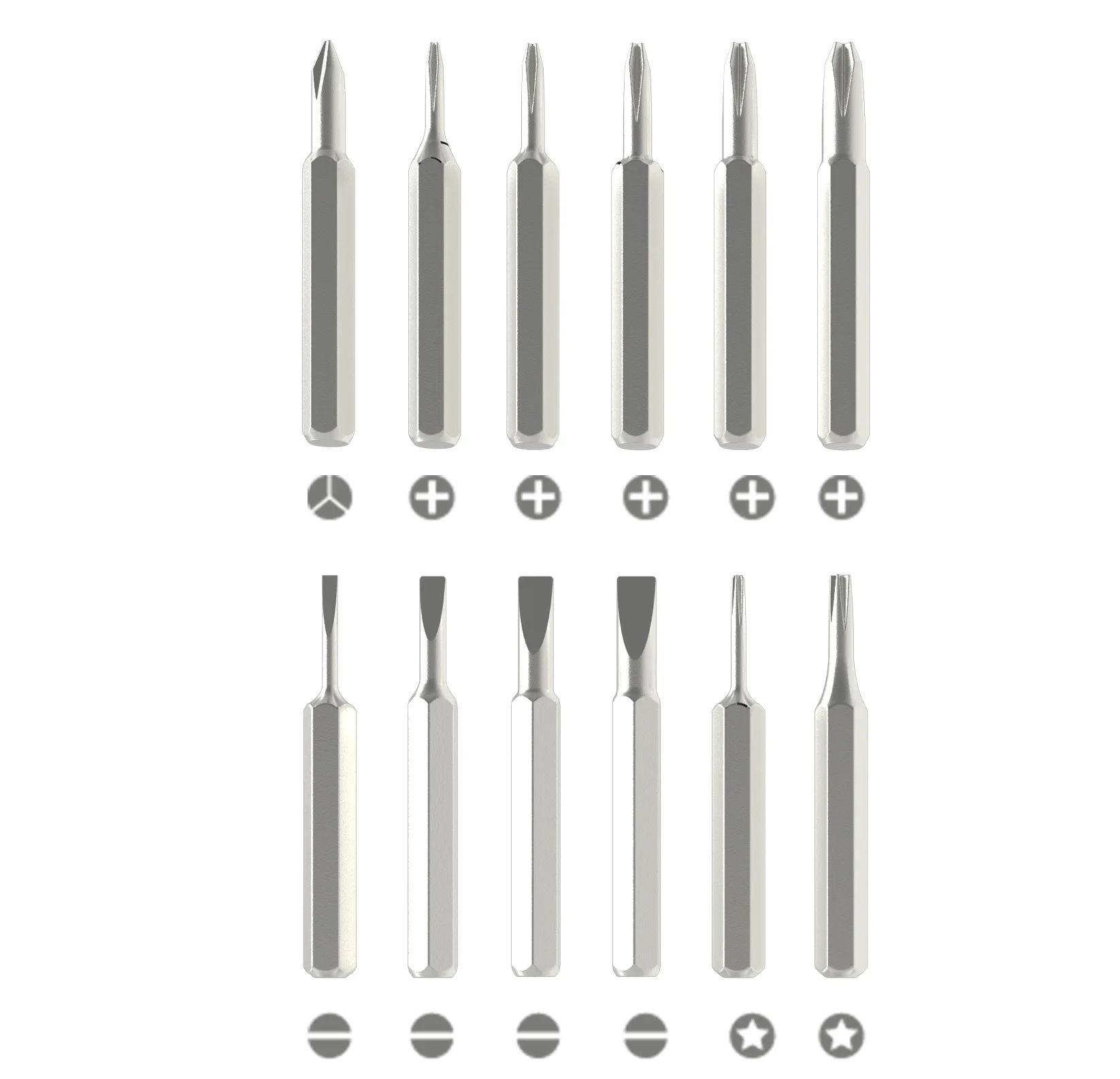 Conjunto de chave de fenda de precisão 25 em 1, kit de chave de fenda magnética, ferramenta de reparo para xiaomi, iphone, laptop, chave de fenda torx de três asas